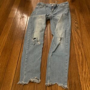 Zara Kids Light Blue Distressed Jeans